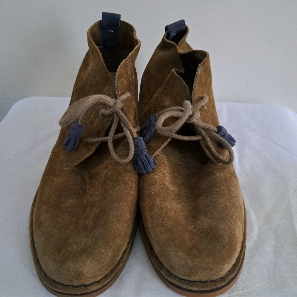Hush Puppies Suede Desert Boots Brown Tassel Lace Up Ankle Boots Mens‎ 9